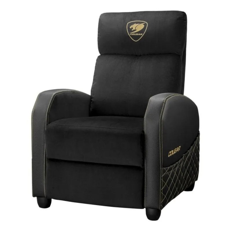Butaca COUGAR Gaming Ranger Elite Gold Nero 135kg Terciopelo Reclinabile