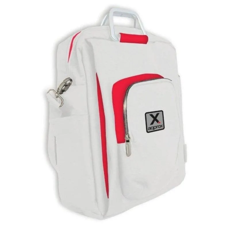 Maletina Approx appNBST15x nylon alta resistenza 15.6 pollici bianco rosso
