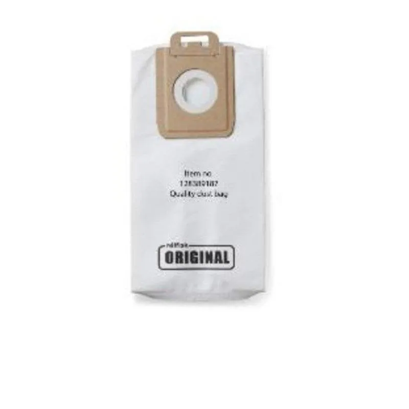 Borsa per polvere Nilfisk 128389187 Pack 4 unità filtrazione massima
