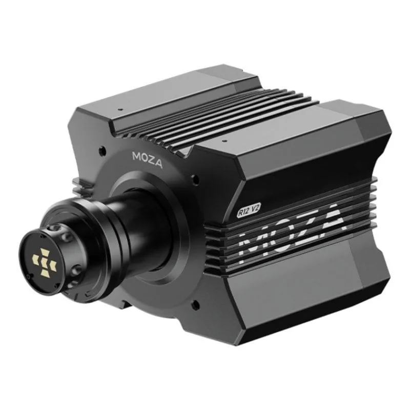 Base Volante Simulatore Moza Racing R12 V2 Nero Alluminio 12 Nm Direct Drive