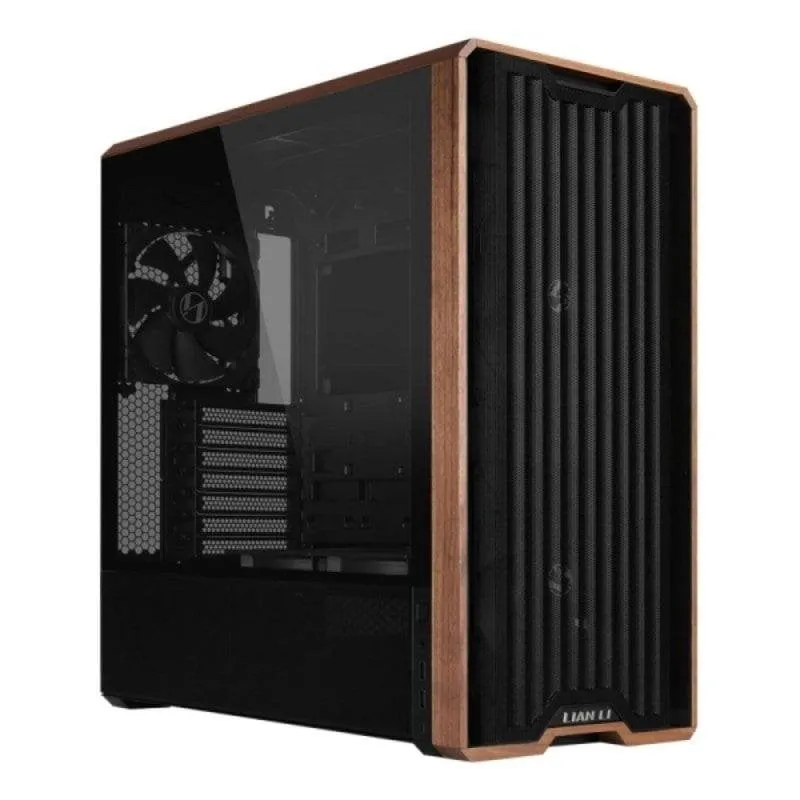 Case Lian Li Lancool LAN217X Nero Legno ATX Vetro Temperato Acciaio Midi Tower USB 3.2