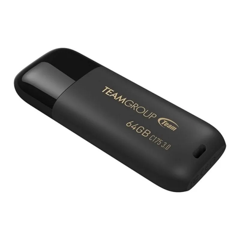 Unità Flash USB Team Group C175 64GB USB 3.2 Gen 1 Nero con Tappo