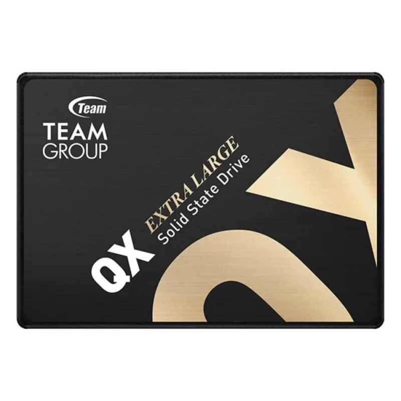 SSD Team Group QX T253X7004T0C101 4TB 2.5" 560MB/s Nero Oro SSD Team Group QX T253X7004T0C101 4TB 2.5" 560MB/s Nero Oro