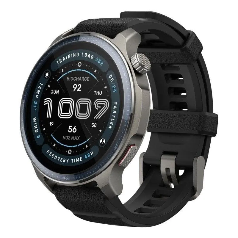 Amazfit Balance 2 WiFi GPS NFC 43mm AMOLED Nero M Resistenza Acqua 10ATM SpO2 Cardio