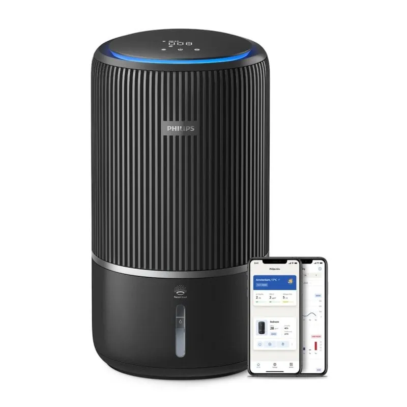 Purificatore Aria Philips AC3421/13 300 m³/h con Funzione Umidificatore e Filtro HEPA