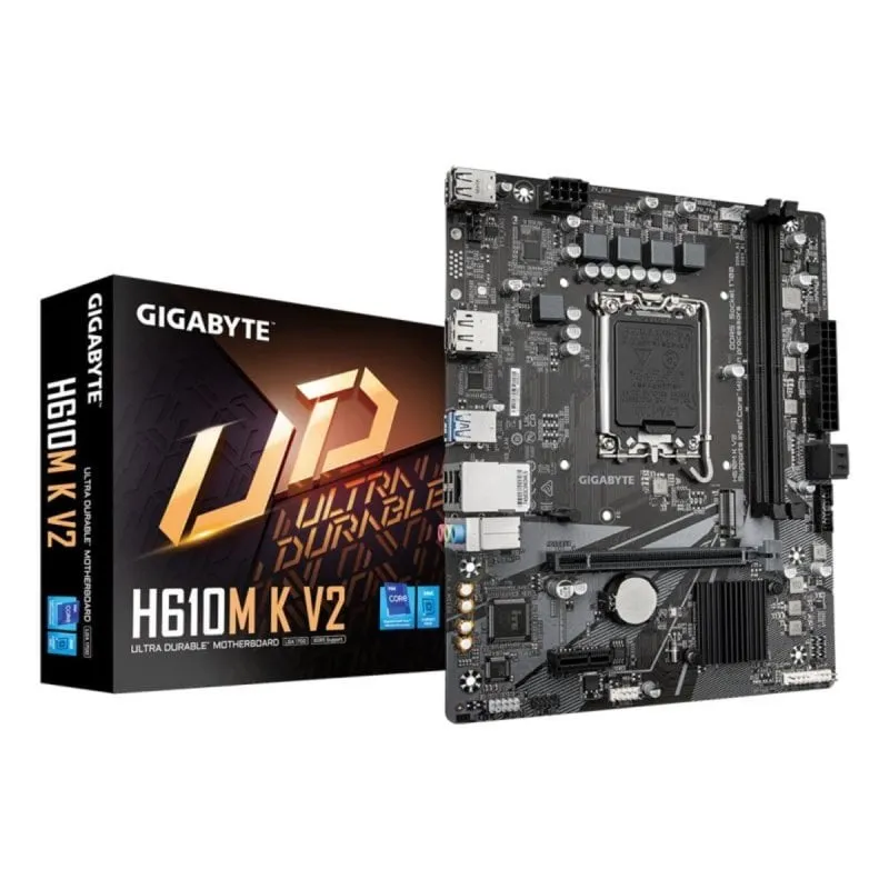 Scheda Madre GIGABYTE H610M K V2 Intel LGA 1700 DDR5 128GB 1xM.2 Micro ATX
