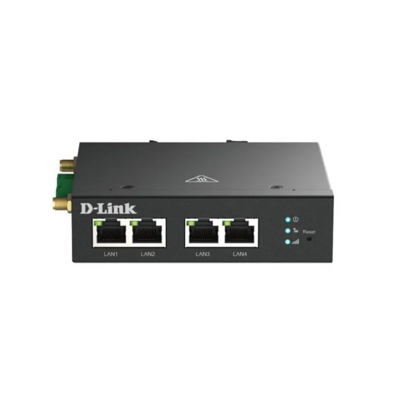 Router D-Link DWM-314-T/M 4G LTE Fast Ethernet Montaggio DIN Sicurezza SSH Dual Antenna