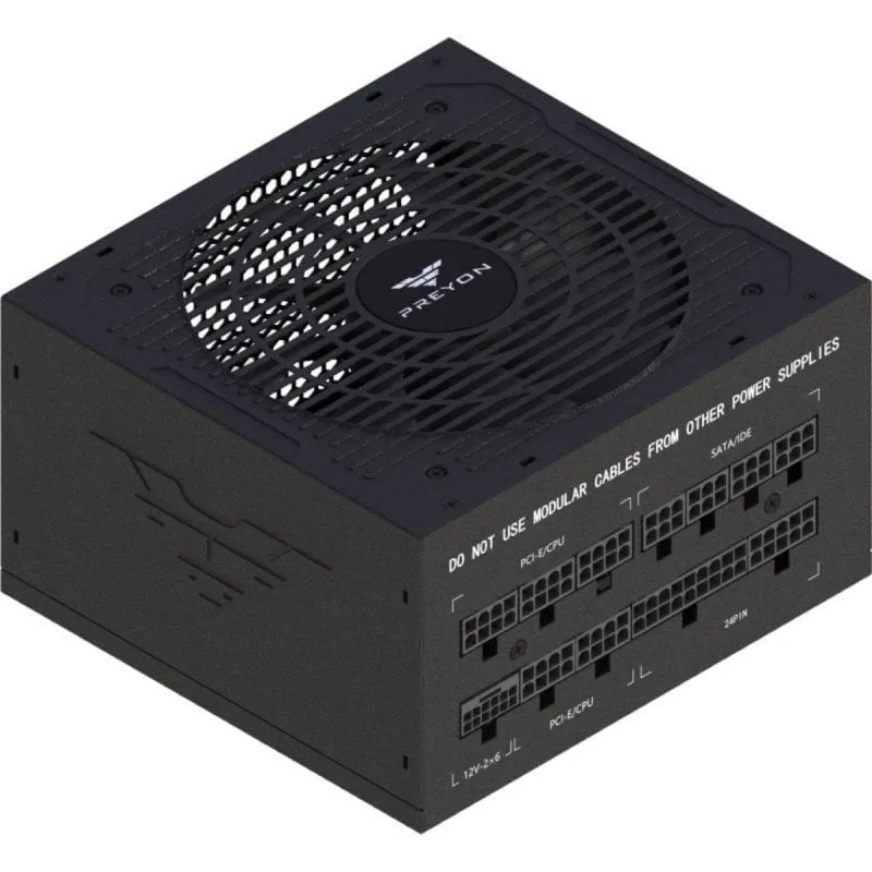 Fonte di Alimentazione PREYON 750W Efficienza 80 PLUS Gold Eagle Power Gaming Modulare
