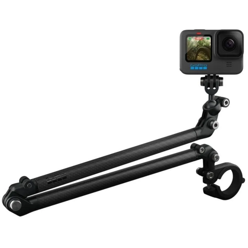 Extend pole in fibra di carbonio nera compatibile con GoPro serie HERO fino a HERO12 Black