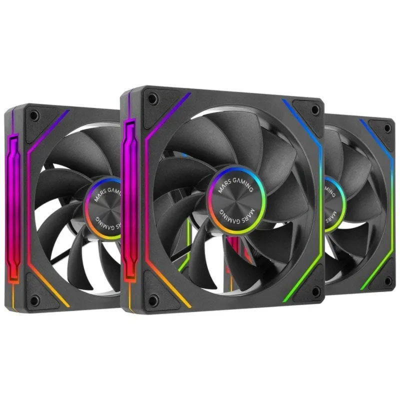 Kit Ventilatori Reversed LINKFINITYKIT2R 120mm 800-1800RPM ARGB Infinity Mirror Magnetico