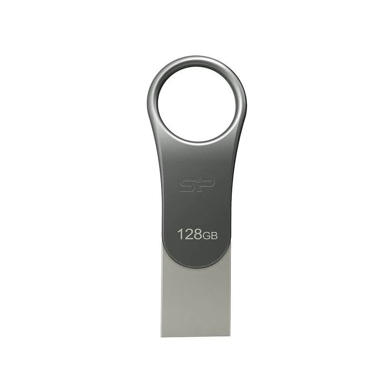 Chiavetta USB Silicon Power Mobile C80 128GB USB Type-A/Type-C 3.2 Gen1 Girevole