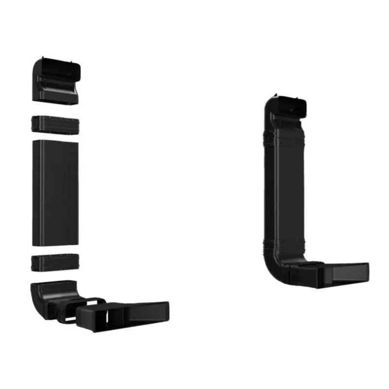 Curva Bosch HEZ9VDKR0 Nero 700 mm Plastica per Modulo di Ricircolo Aria