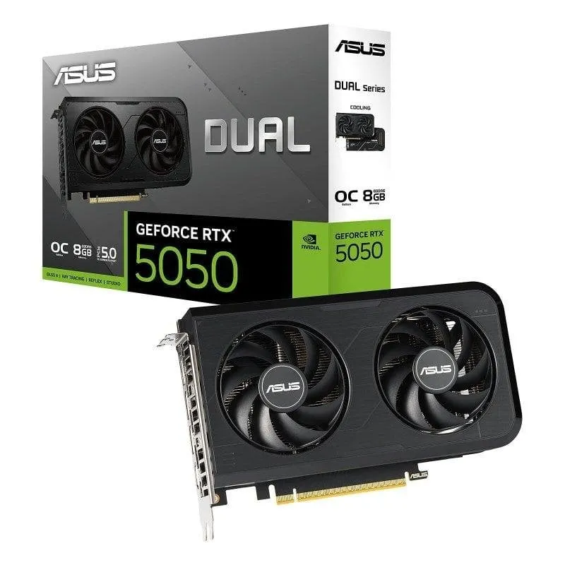 Scheda Grafica ASUS Dual GeForce RTX 5050 OC 8GB GDDR6 Reflex 2 RTX AI DLSS4