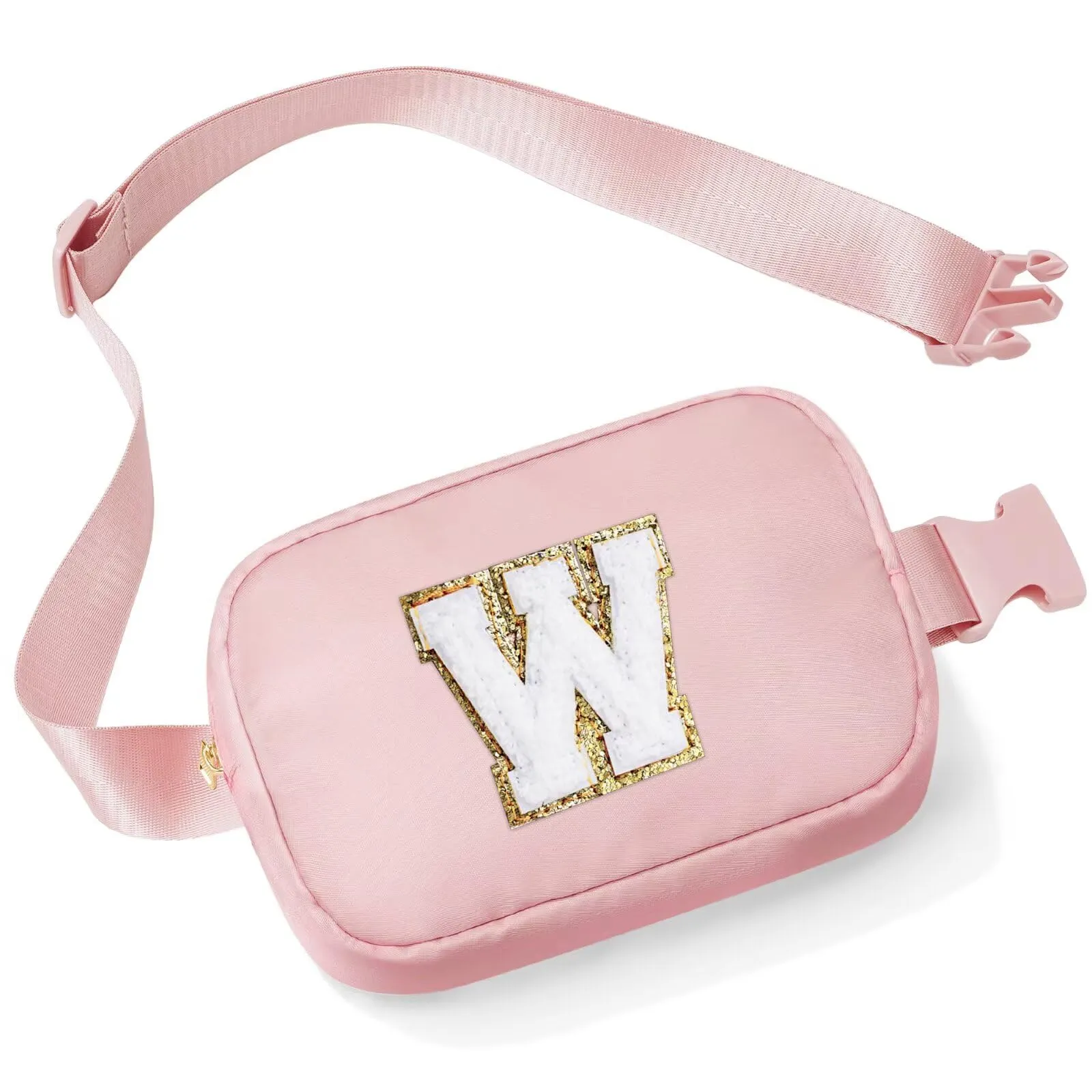 YOOLIFE Marsupio da bambina con lettere, Colore: rosa., W, Classico