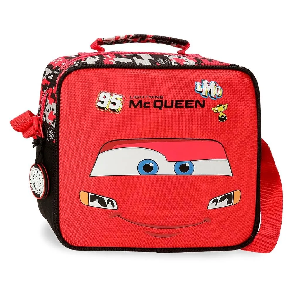 Joumma Disney Cars Mcqueen Rosso Borsa Adattabile con Tracolla Rosso 23x20x9 cm Poliestere
