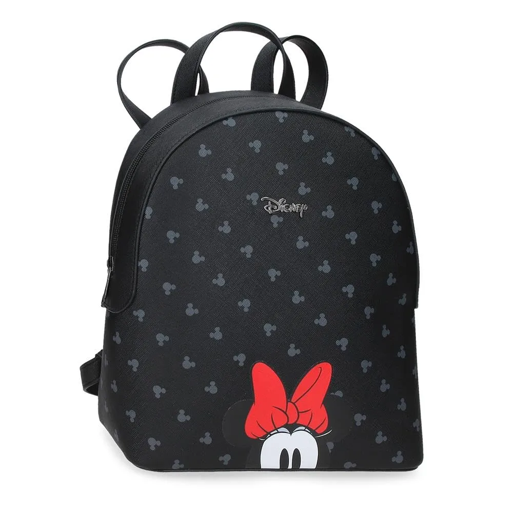 Joumma Disney Bowlogue Minnie Zaino da Escursione Nero 23x26.5x11.5 cm PU e Poliestere 7.01L