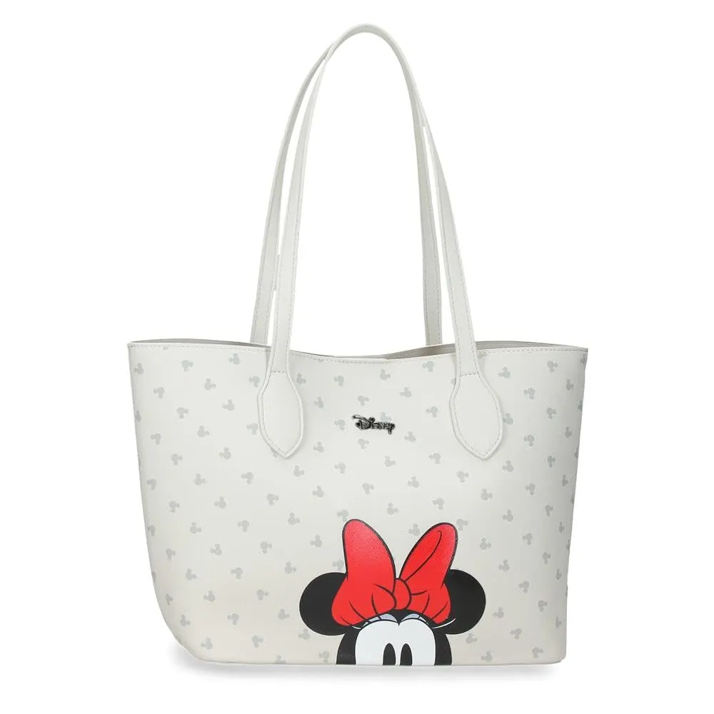 Pepe Jeans Joumma Disney Bowlogue Minnie Bolso Tote Beige 31x25,5x11,5 cm PU y Poliestere