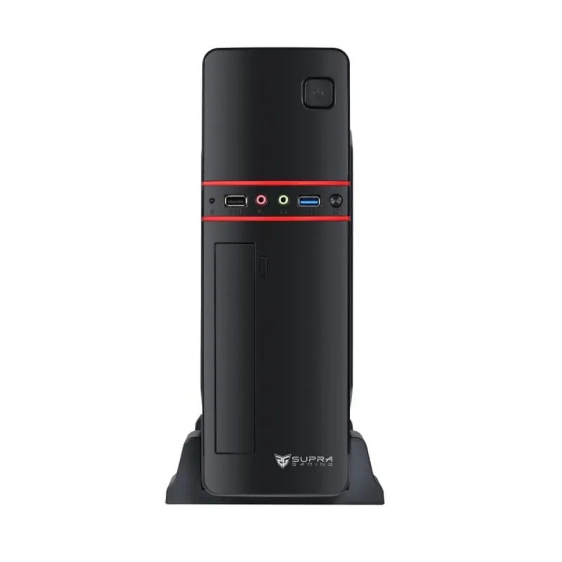 SUPRA GAMING F500 Slim Micro ATX con Fuente SFX 500W Preinstallata e Design Moderno