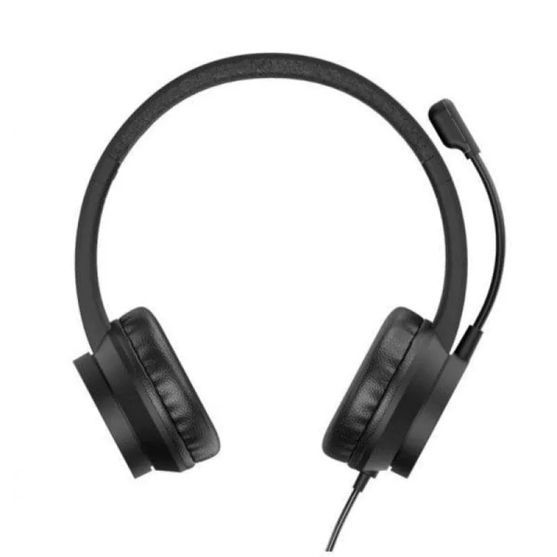Auricolari Conceptronic con cavo USB A, Microfono Boom, Cancellazione Rumore, Nero