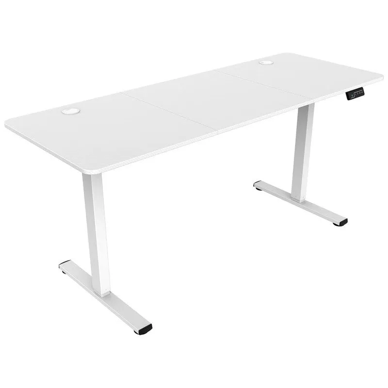 Mars Gaming Mgd-ergopro160 Tavolo elevatore elettrico 73-118 cm in fibra di carbonio e acciaio 160x60 cm bianco