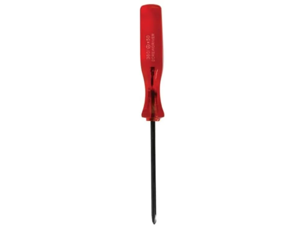 Velleman Cacciavite Tri-Wing, appositamente progettato per l'apertura di console di gioco, 360/Tri-Wing x 50, punta da 2,5 mm, lunghezza 110 mm, leggero 10 g, impugnatura in PVC, asta CrV, ideale per