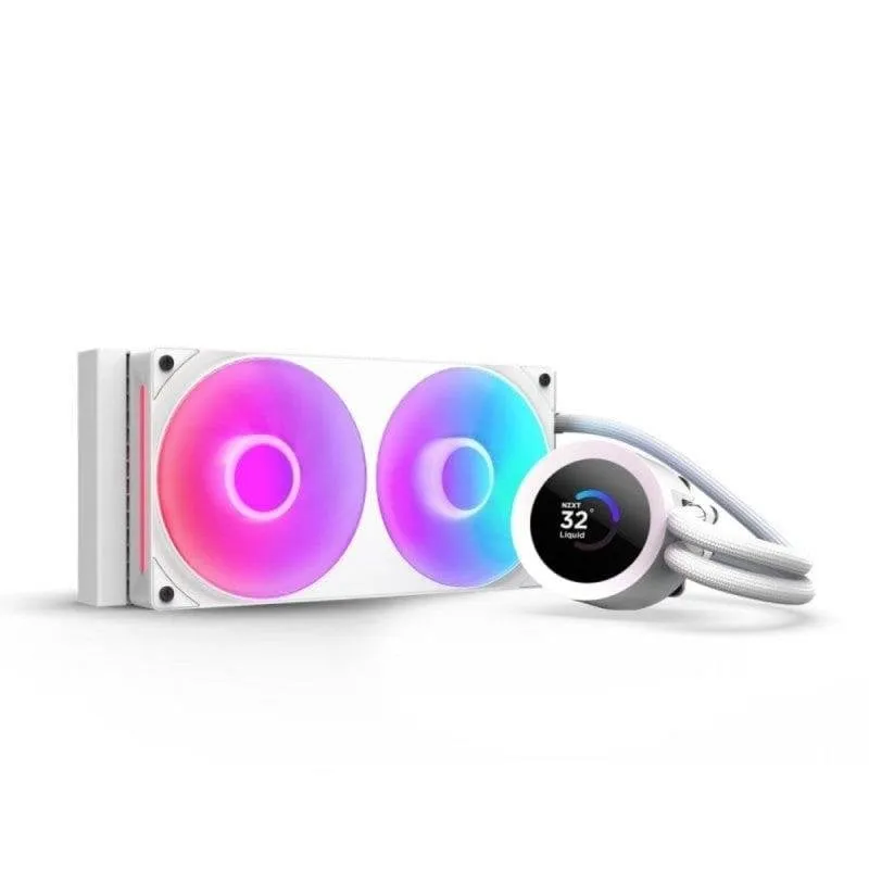 Refrigeración Líquida NZXT Kraken Plus RGB 240mm 2 Ventiladores Bianco LED TFT