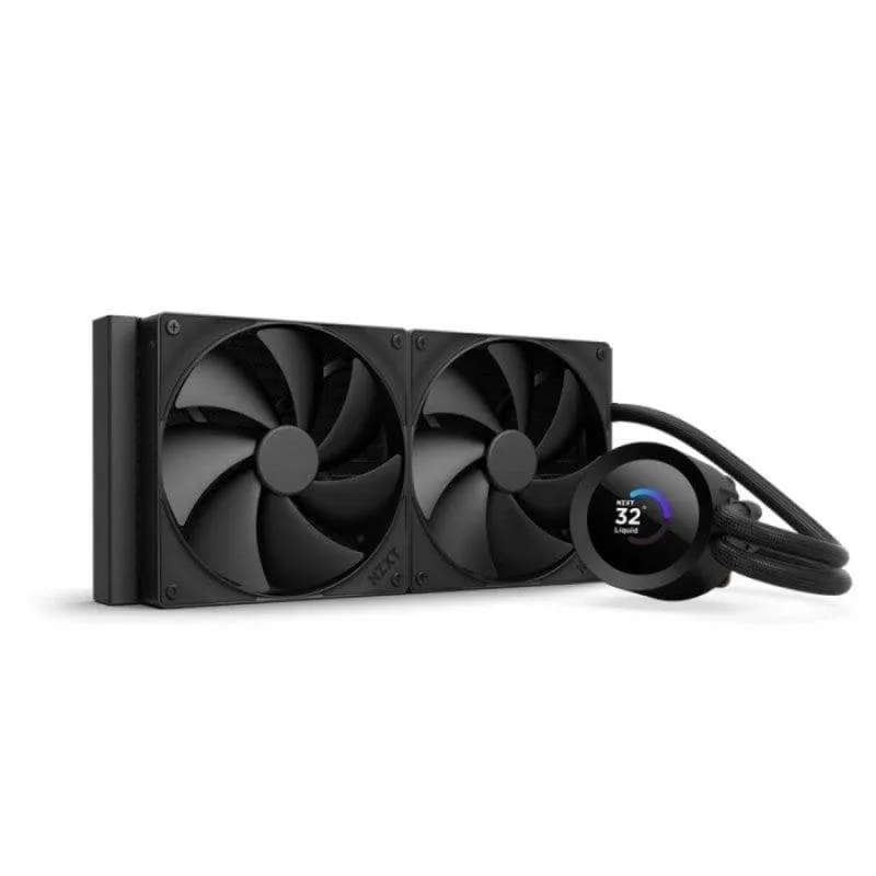 Refrigeración Líquida NZXT Kraken Plus 280mm 2 Ventilatori Display TFT PWM Nero