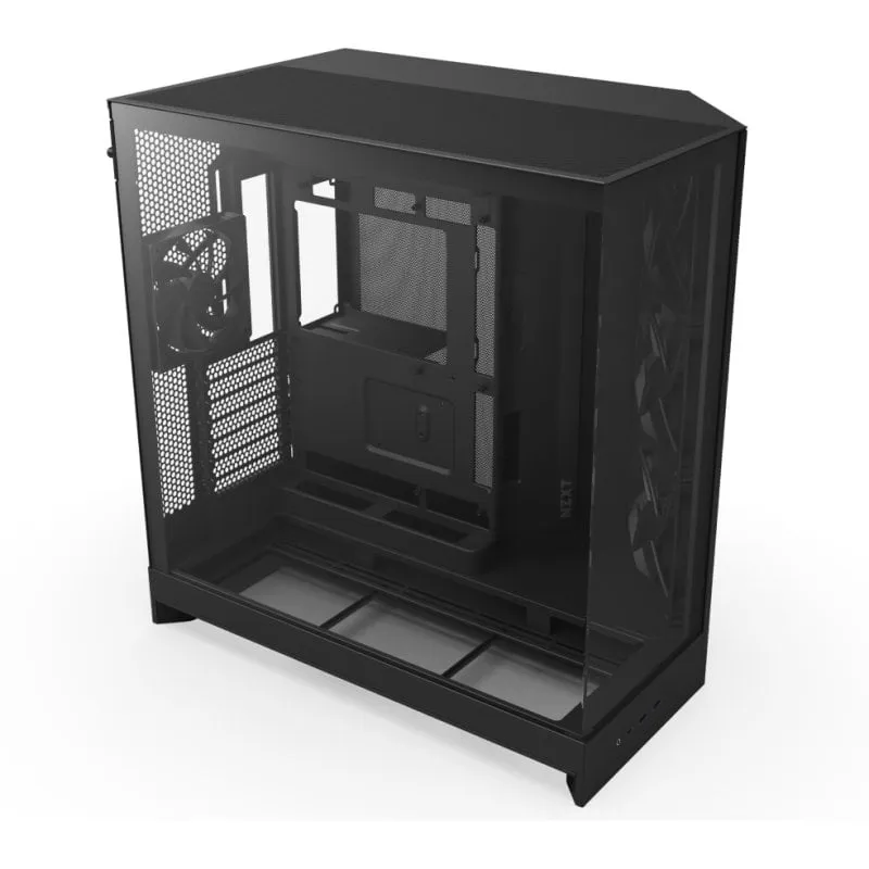 Case PC Midi Tower Nero con Ventilazione Avanzata e Vetro Temperato 6 Bay HDD 2.5/3.5"