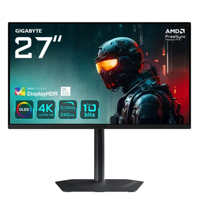 Monitor Gigabyte 27" 4K 240Hz QD-OLED HDR Gaming