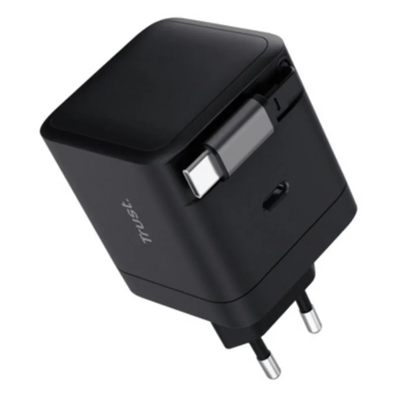Caricatore USB-C Trust Maxo 65 W cavo retrattile Nero Power Delivery