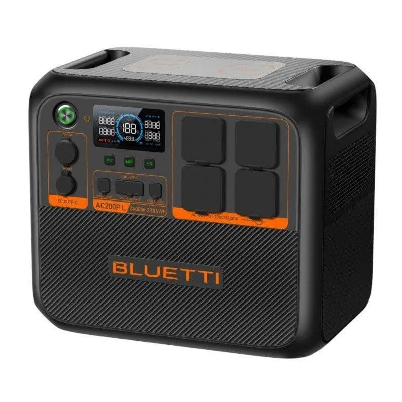 Stazione di energia portatile Bluetti AC200P L 2304 Wh 2400 W LiFePO4 LCD TT-30 Power Lifting