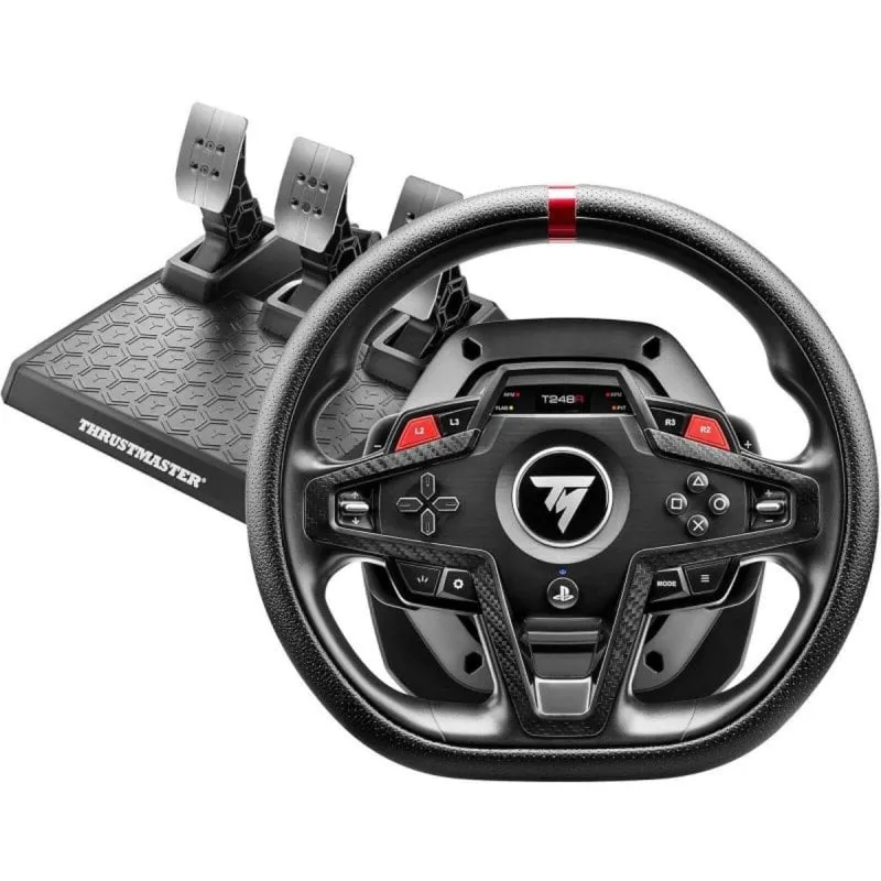 Volante Thrustmaster T248R con Force Feedback T-HD, display LCD e pedali T3PM