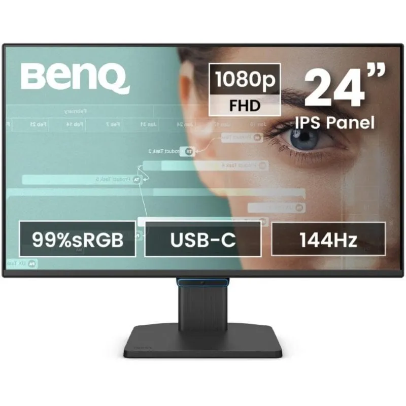 Monitor BenQ GW2490C 23.8" FullHD 144Hz IPS USB-C 99% sRGB FlickerFree 5ms
