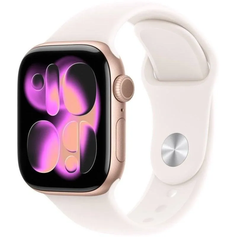 Apple Watch Series 11 GPS NFC 42mm Retina OLED Oro Rosa Rosa M/L IP6X SpO2 Cardio Sonno