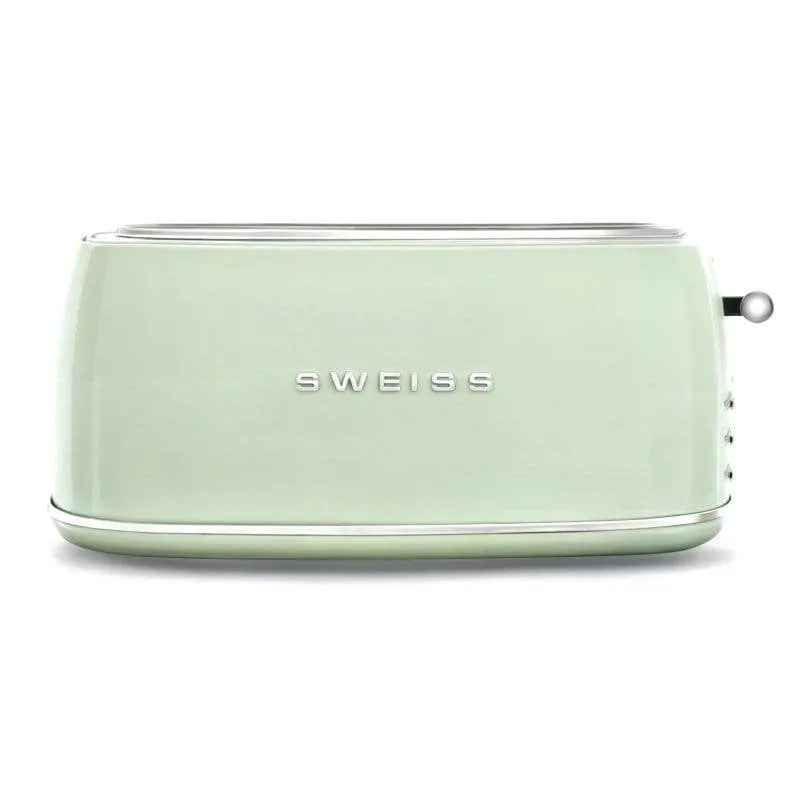 Tostapane vintage SWEISS GRV7 Fessura larga 6 livelli Verde