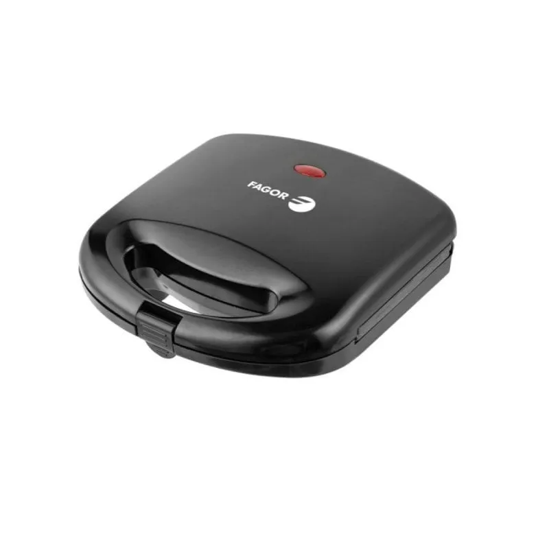 Sandwichera Fagor FastCrisp FGE08010 750W controllo temperatura antiaderente nera