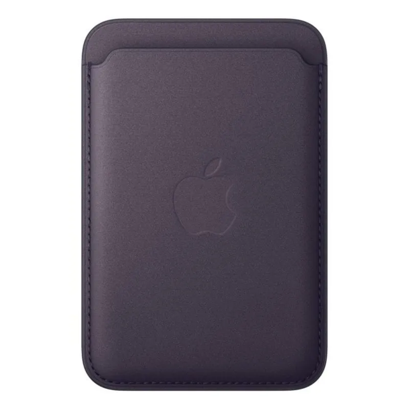 Portafoglio intrecciato fine con MagSafe per iPhone, Purple, Microtwill