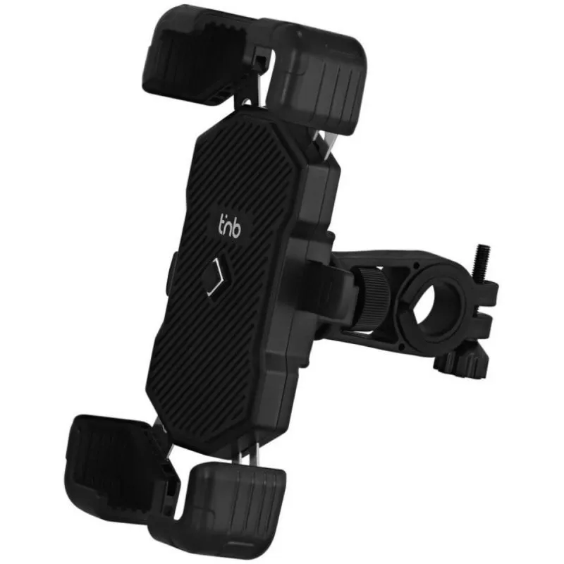 Supporto smartphone universale manubrio bici/scooter ABS 7,2" nero rotazione 360° antishock blocco automatico