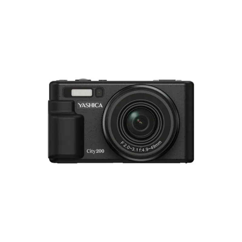Fotocamera Digitale Compatta Yashica City 200 72 MP 10x Zoom Ottico Sensore CMOS WiFi Nero