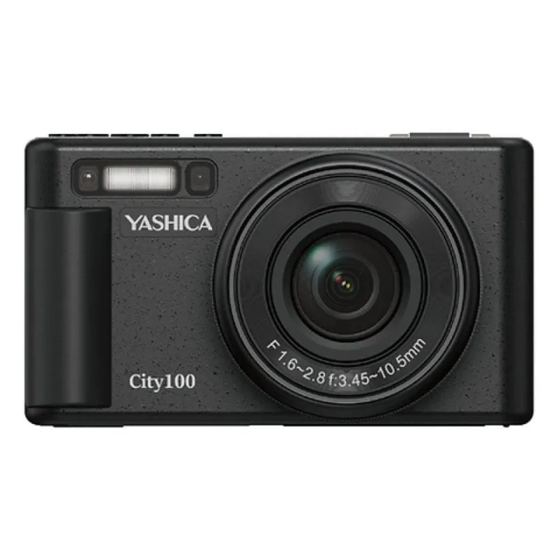 Fotocamera Digitale Compatta Yashica City 100 72 MP 3x Zoom Ottico Sensore CMOS WiFi Nero
