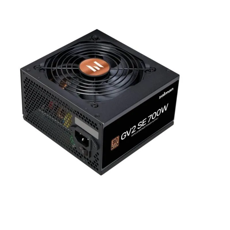 Fonte di Alimentazione Zalman 700W Certificazione 80 PLUS Bronze ZM700-GV2SE HDB Fan ATX