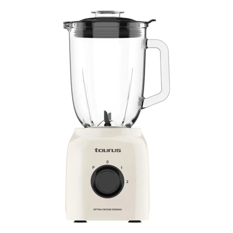 Frullatore Taurus Optima Vintage 1500 Max 1,8L 1500W Bicchiere in vetro Funzione Turbo