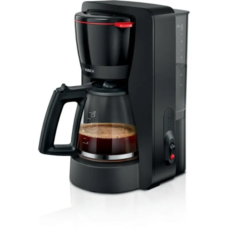 Caffettiera a filtro Bosch TKA2M113 1,25 L nera con autospegnimento e filtro riutilizzabile