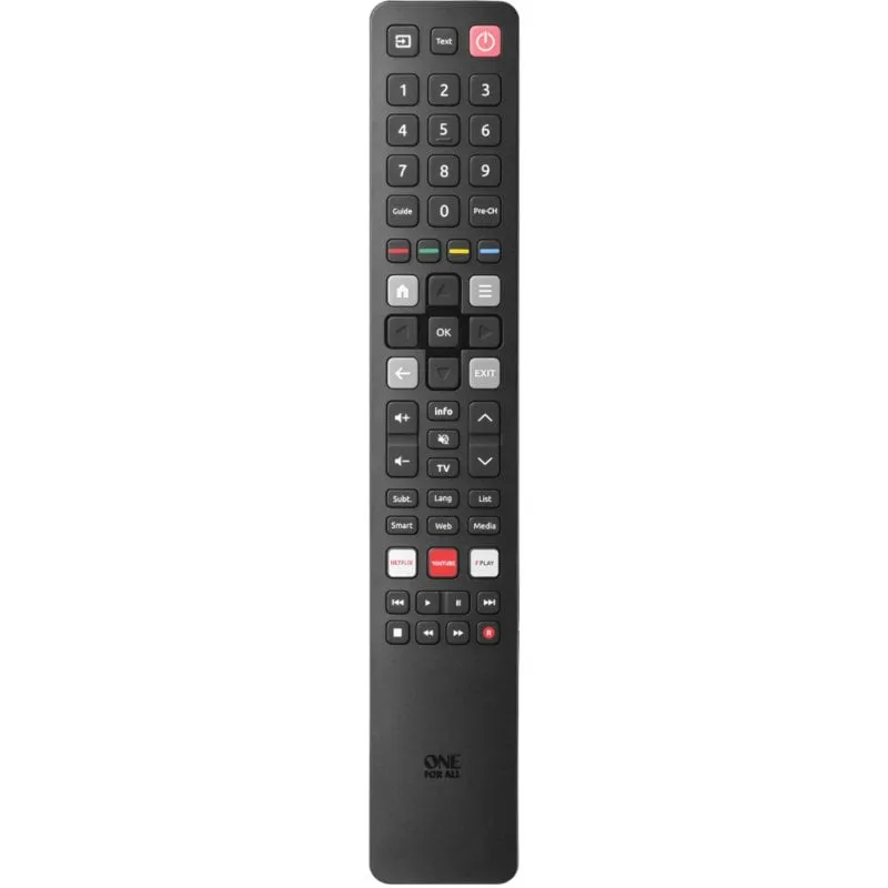 Telecomando universale One For All TCL URC 4922 2xAAA Nero per TV e Soundbar Plug&Play
