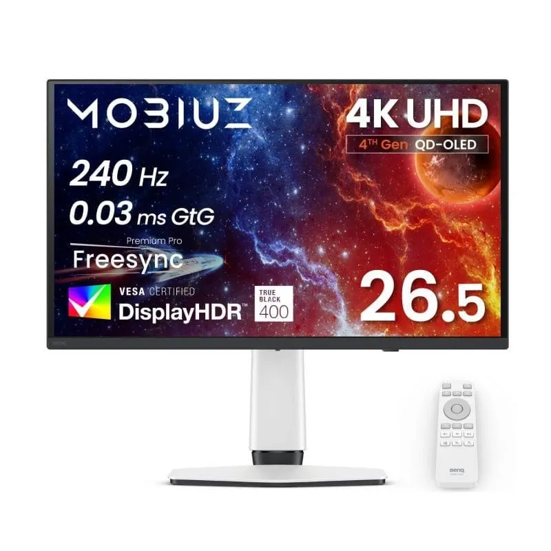 Monitor BenQ MOBIUZ EX271UZ 27" UltraHD 4K 240Hz QD-OLED Tempo di risposta 0,03ms