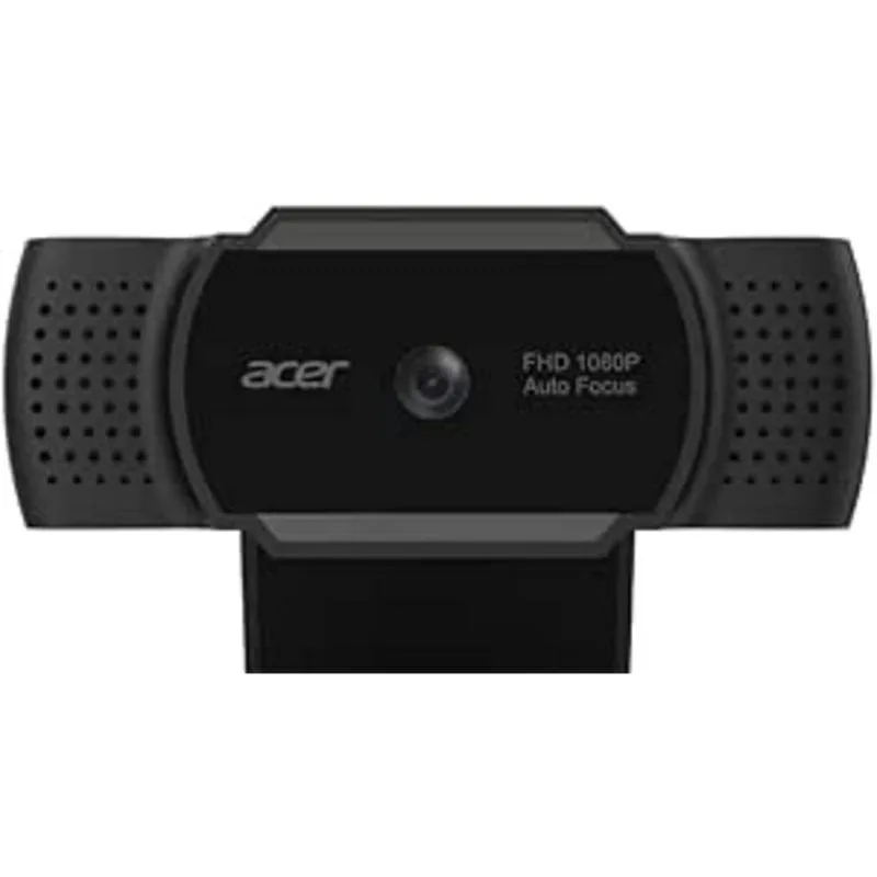 Webcam USB Acer con microfono integrato 2.0 MP 1080P, microfono omnidirezionale, visione 180°, messa a fuoco automatica