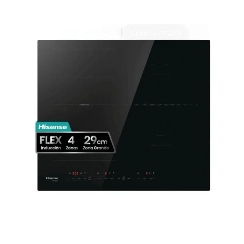 Piano cottura a induzione Hisense HI6352BSCE 59 cm Nero Integrato 4 zone Power Boost Area Flex