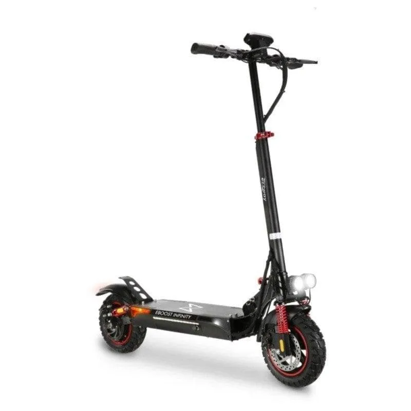 Monopattino elettrico EZWAY Eboost Infinity 500W Autonomia 40km Ruote 10" Freni a disco Sospensioni Nero