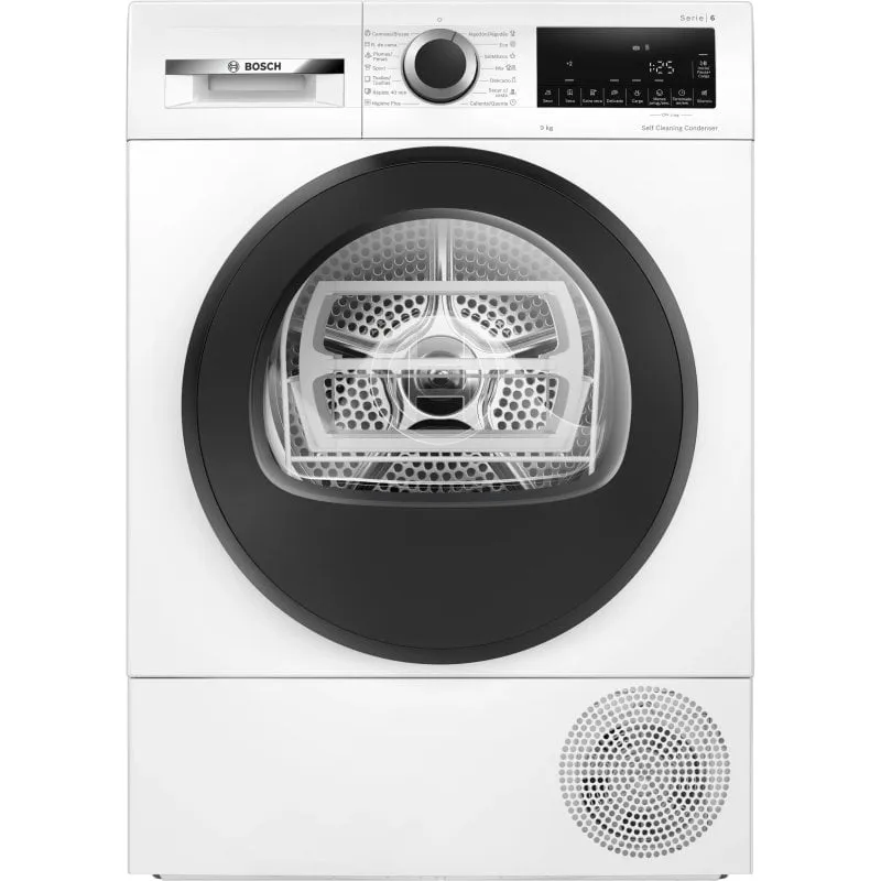 Asciugatrice a pompa di calore Bosch Serie 6 WQG245D0ES 9 kg Classe energetica C AutoDry LED