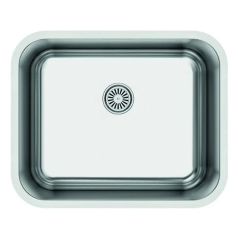Lavello da incasso quadrato in acciaio inox 1 vasca 545 mm CATA CB 50-40